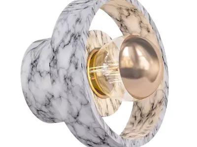 Stone wall lamp 3D model