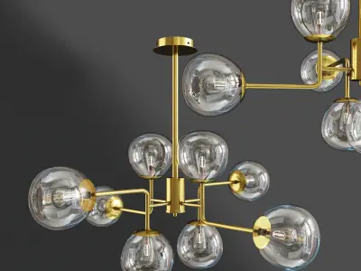 Maytoni Four Rod Lamp 3D model