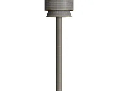 Striped Pony Floor Lamp 3D model