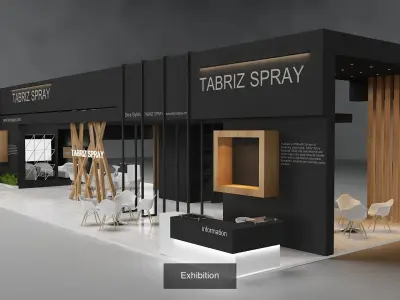 6 Minimal Exhibition in one Vol2 3D Model Pack