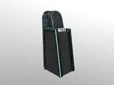 Cyberpunk City - Building 21 - ETH Skyscrape Low-poly 3D model