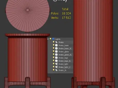 Shake Ethimo set 3D model