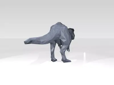 Tyrannosaurus Low Poligonal Voronoi 3D model