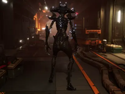 Alien 4 Remake Low-poly 3D model