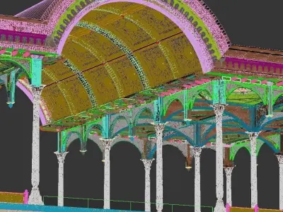 Traditional Central Asia Terass 3D model