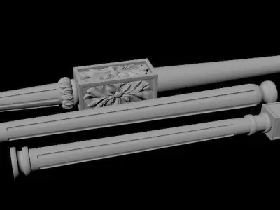 leg High quality 3d models for processing on a cnc machine 3D model shop