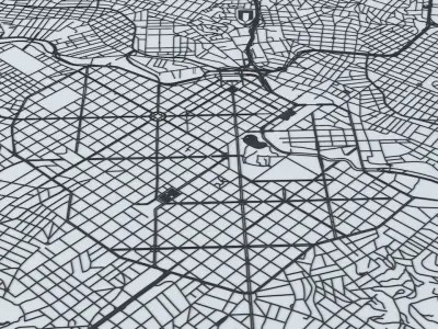  Belo Horizonte Road Network and Streets 3D model