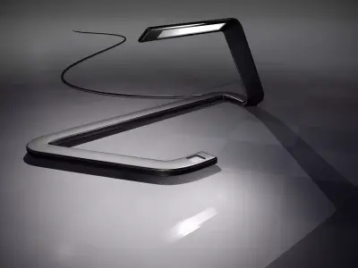 Modern lamp 3D model 2