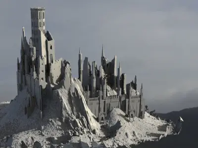 Medieval Fortress Dark ages 3D model