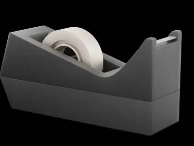 Tape Dispenser Low-poly 3D model