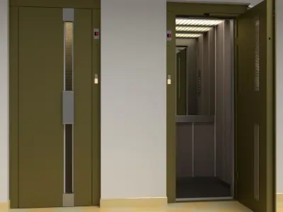 Vintage european elevator 3D model