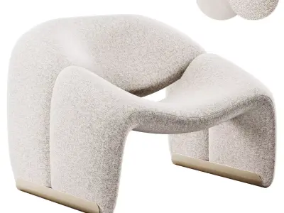 Groovy Lounge Chair By Pierre Paulin 3D model