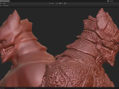 High and Low Poly Pack - Kaiju No 8 - Hibino Kafka Low-poly 3D model