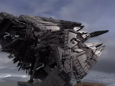 Dreadnaught Ship Wreck 13 3D model