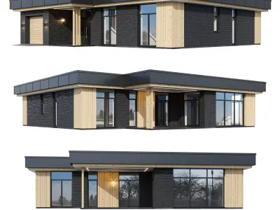 Modern V158 with BLENDER file 3D model