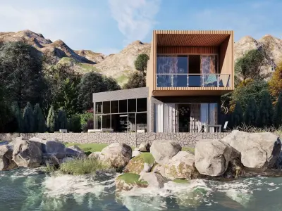 Weekend -Villa -House Project -Exterior and interior 3D model