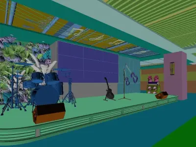 Stage Concert 3D model