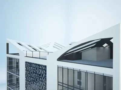 Office building v01 3D model