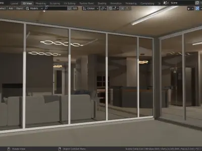 4 Bedroom Base Single Floor House 3D model