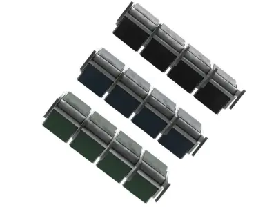 Waiting Chair 1 Low-poly 3D model