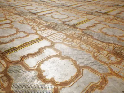 PBR Sci-Fi Spaceship Texture 08 Low-poly 3D model