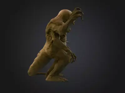 Lurking Menace Low-poly 3D model