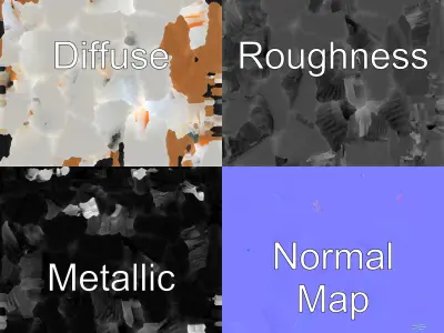 Stylish Table Lamp with Shade model pack Low-poly 3D model