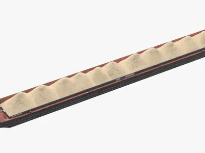  Hopper Barge with Sand 