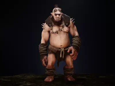 Ogre Cannibal Low-poly 3D model