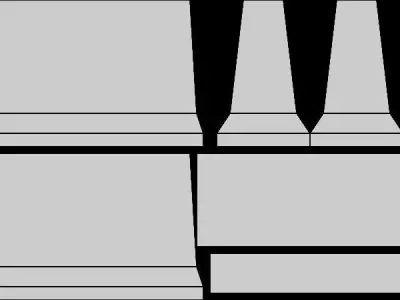 Barricade - PBR Pixel Art - PSX Style Low-poly 3D model