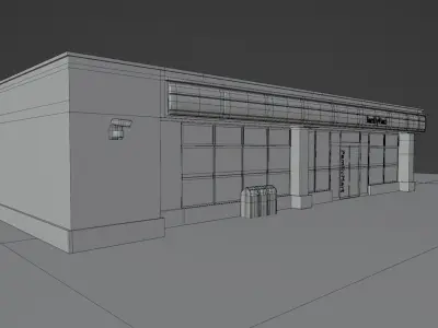 Family Mart Convenience Store 3D model