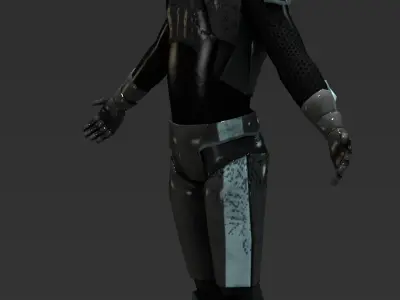 Sci-fi Character Low-poly 3D model