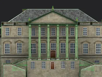 Wentworth Woodhouse Low-poly 3D model