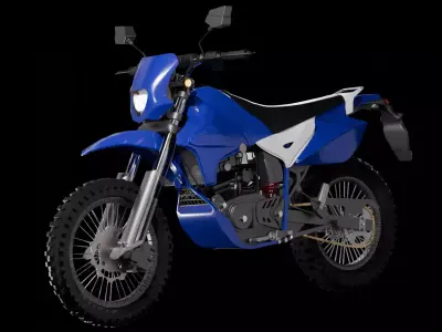 Enduro MotorBike Dirtbike 3D model