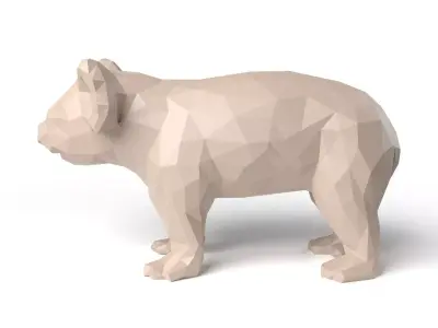 Koala Low Poligonal Low-poly 3D model