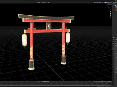 Japan Torii 3D model