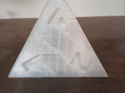 D4 four sided dice nightlight - lamp 3D print model