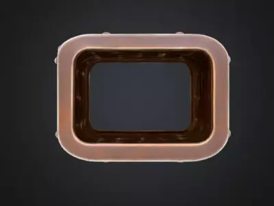 Rusty Metal Duct Low-poly 3D model
