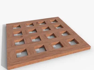 Stand for hot Nordbi 18x18 Low-poly 3D model