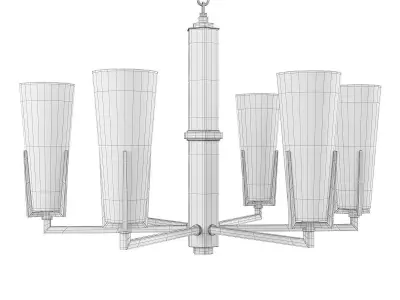 UPTON CHANDELIER Low-poly 3D model