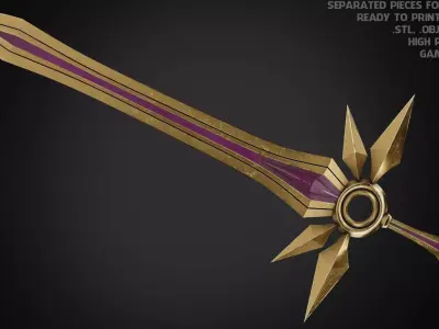 League of Legends Leona Zenith Blade for Cosplay 3D print model