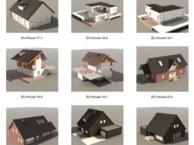 Dosch 3D - European Houses 3D model