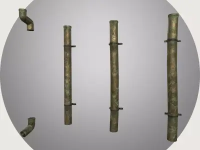 Multi Game Engine AAA Quality PBR Asset -  Drain Pipe Low-poly 3D model