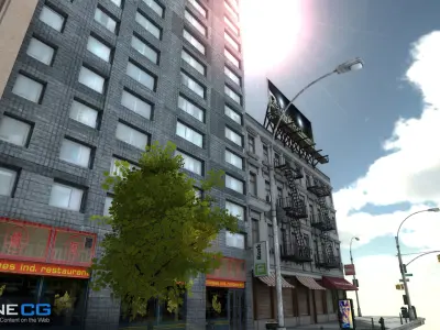 NYC Block 7 Unity Low-poly 3D model
