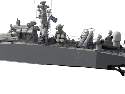 GREEK NAVY FAST ATTACK MISSILE PATROL BOAT 3D model