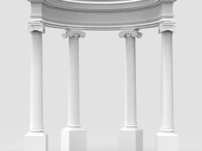 Neoclassical Circular Pavilion   3D print model