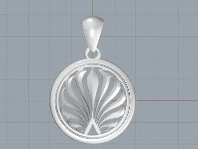 Flame Pendant Design  3D print model
