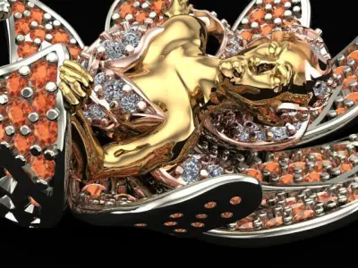 angel Pendant 3D print model