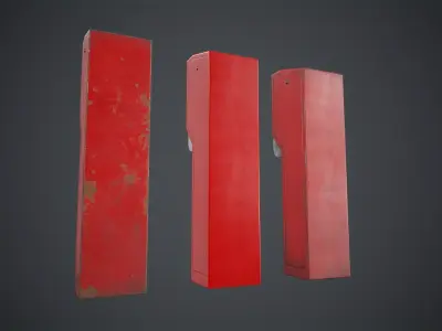 Parking Ticket Dispenser 2 Game Ready Low-poly 3D model