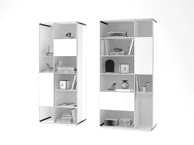Loop D Bookcases 3D model